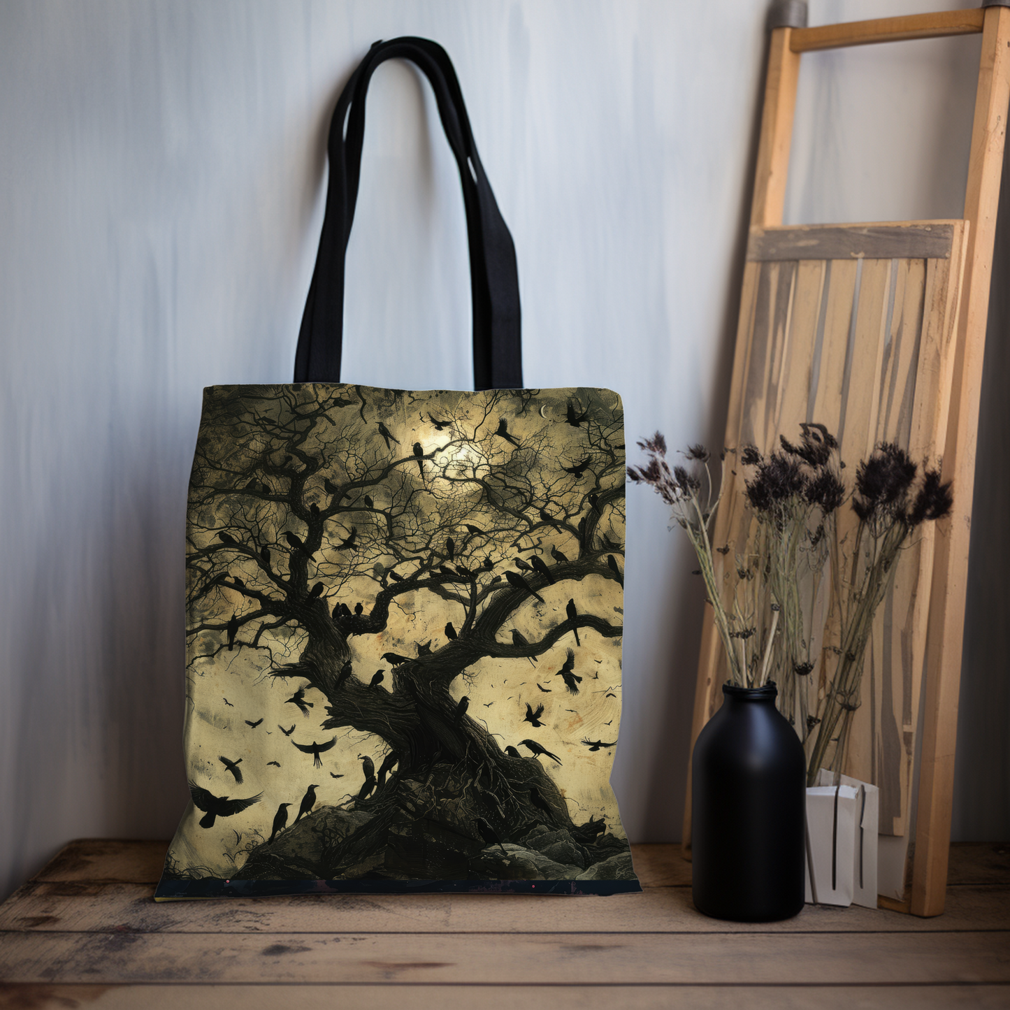 Moonlit Ravens - Tote Bag