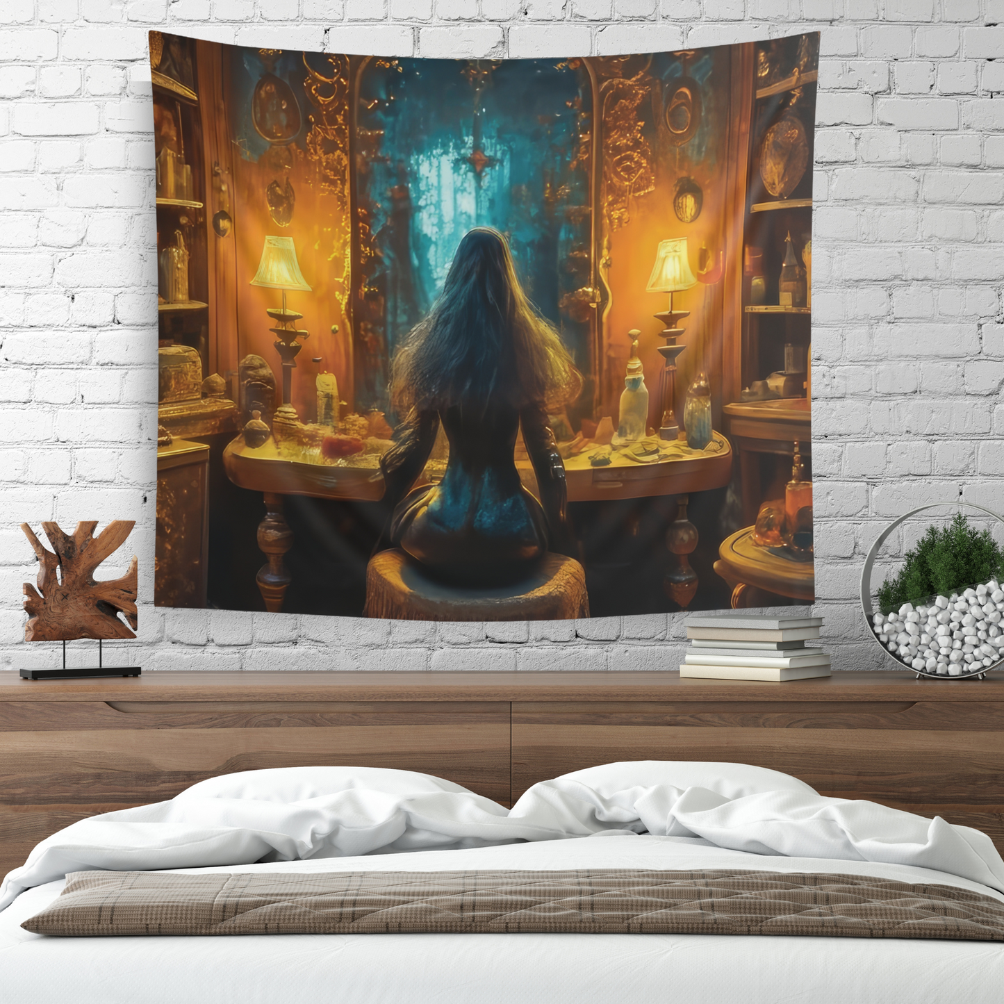 Enchanted Vanity: Indoor Wall Tapestry