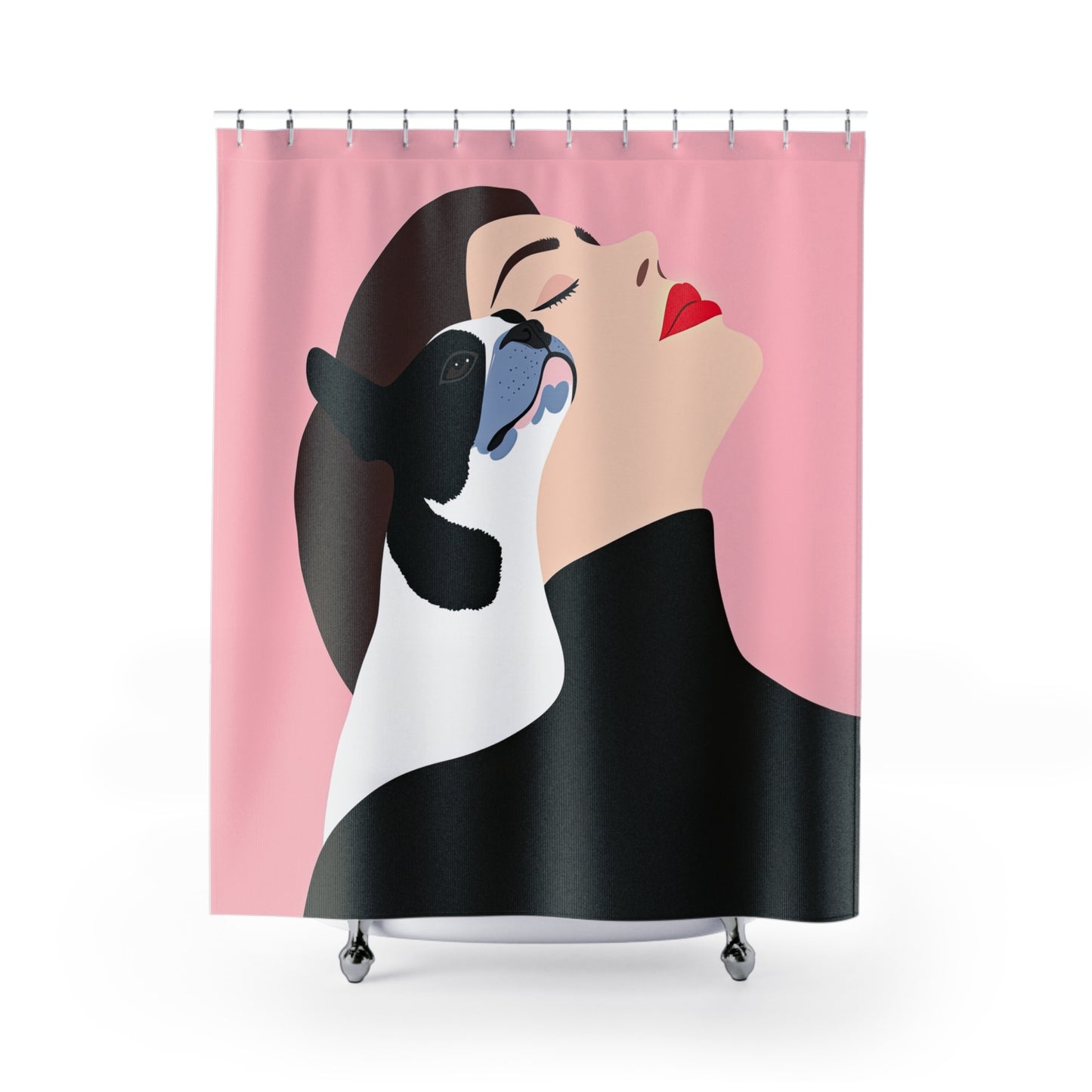 Copy of I love my Frenchie - French Bulldog Shower Curtains