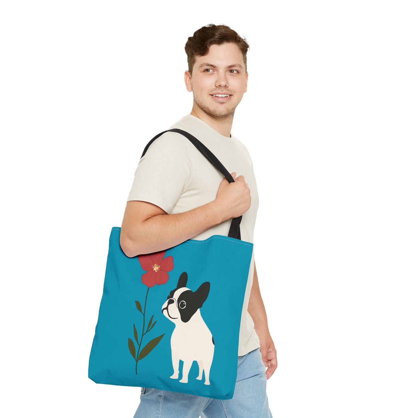 Curious - French Bulldog Tote Bag