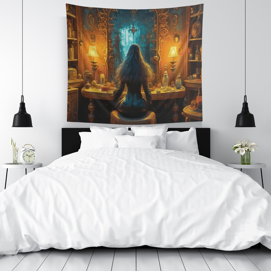 Enchanted Vanity: Indoor Wall Tapestry