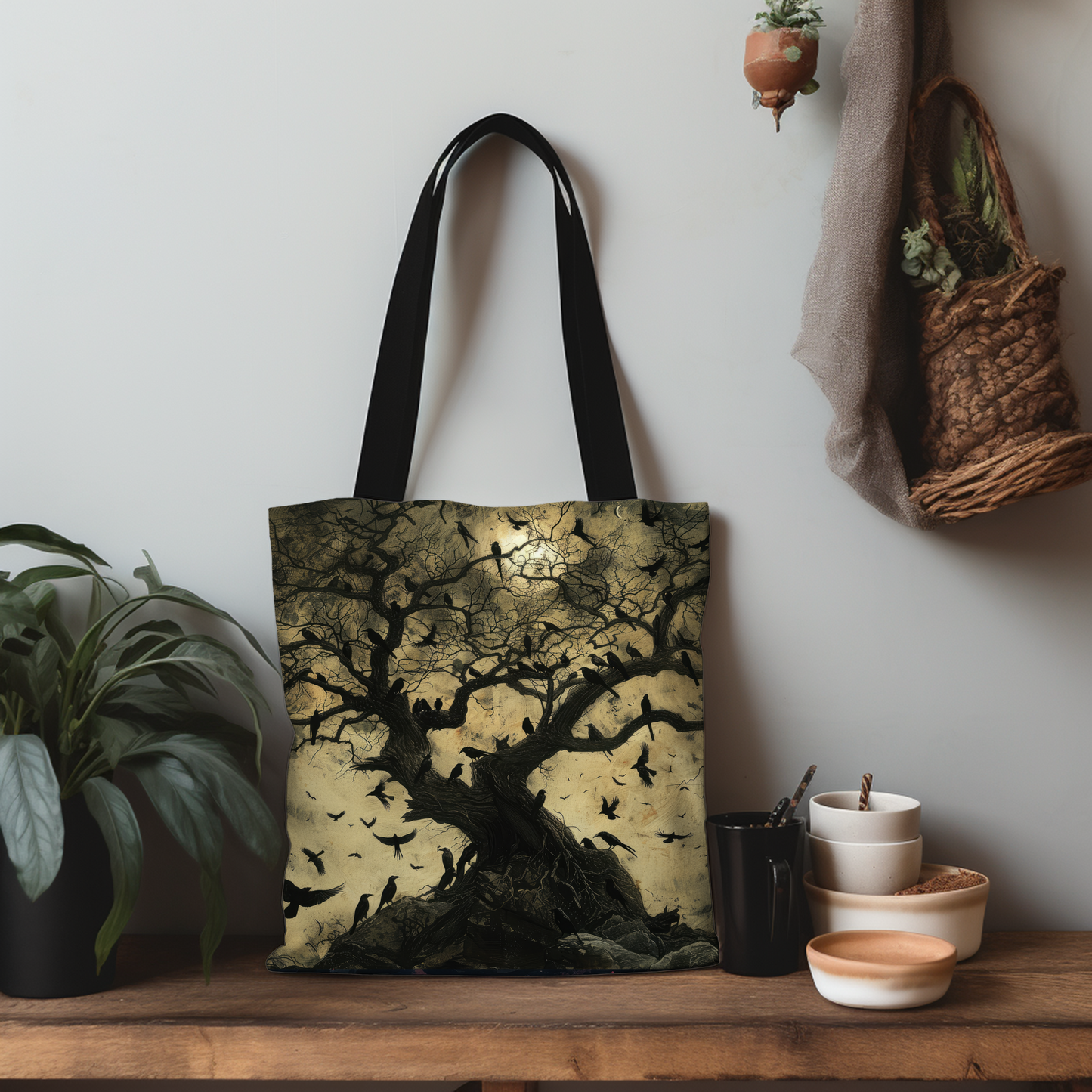 Moonlit Ravens - Tote Bag