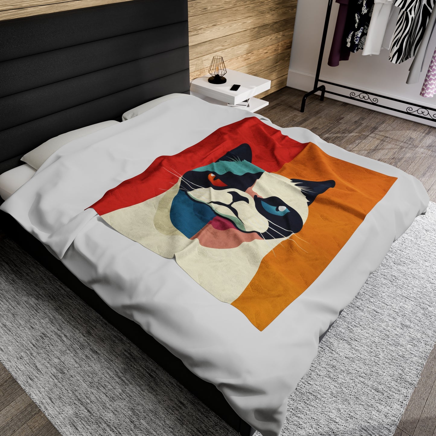 Grumpy Cat - Velveteen Plush Blanket