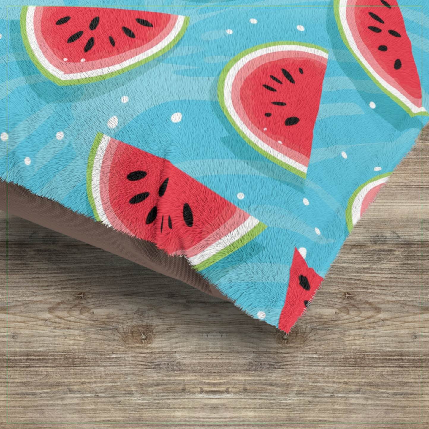 Watermelon Print Pet Bed