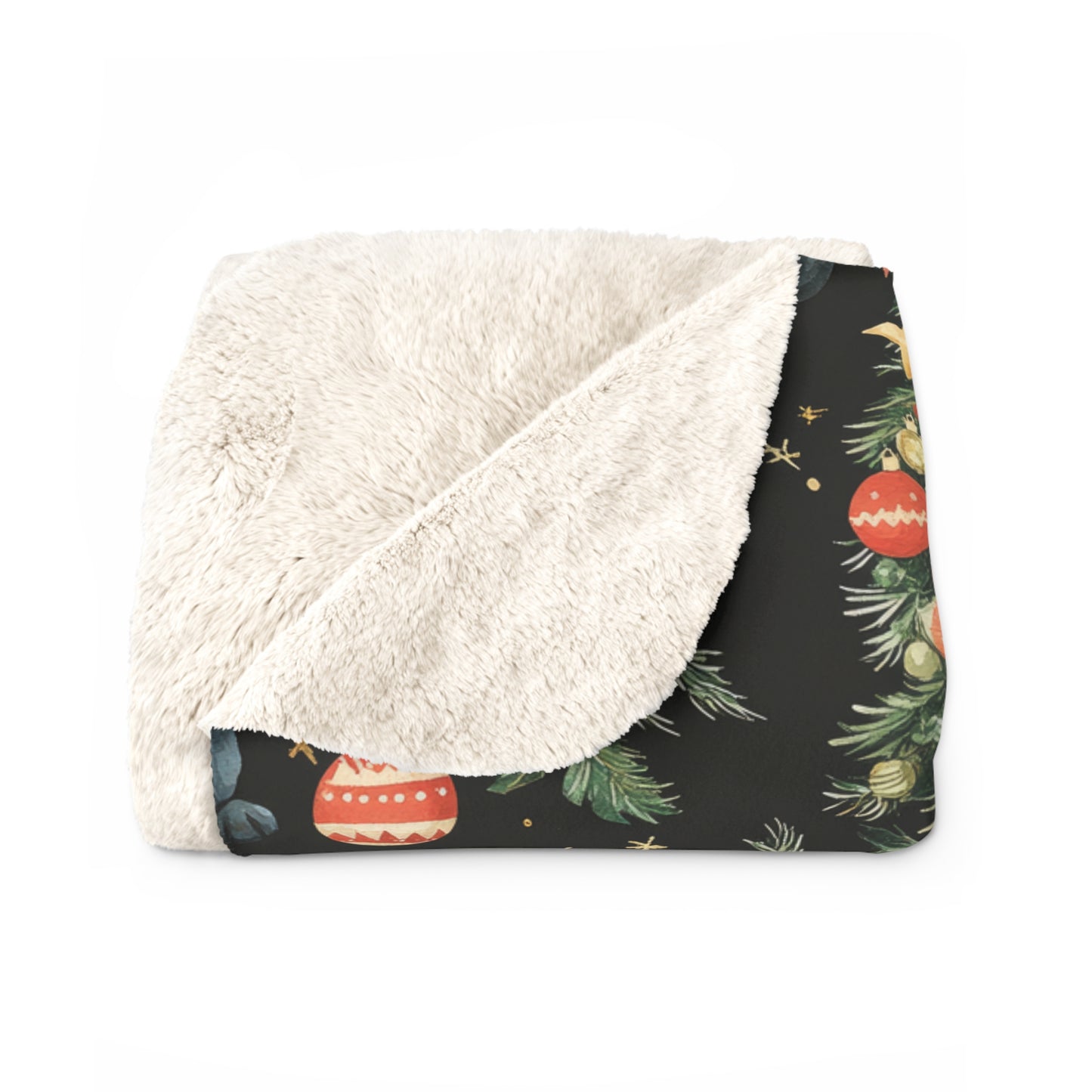 Cozy Holiday Vibes - Sherpa Fleece Blanket