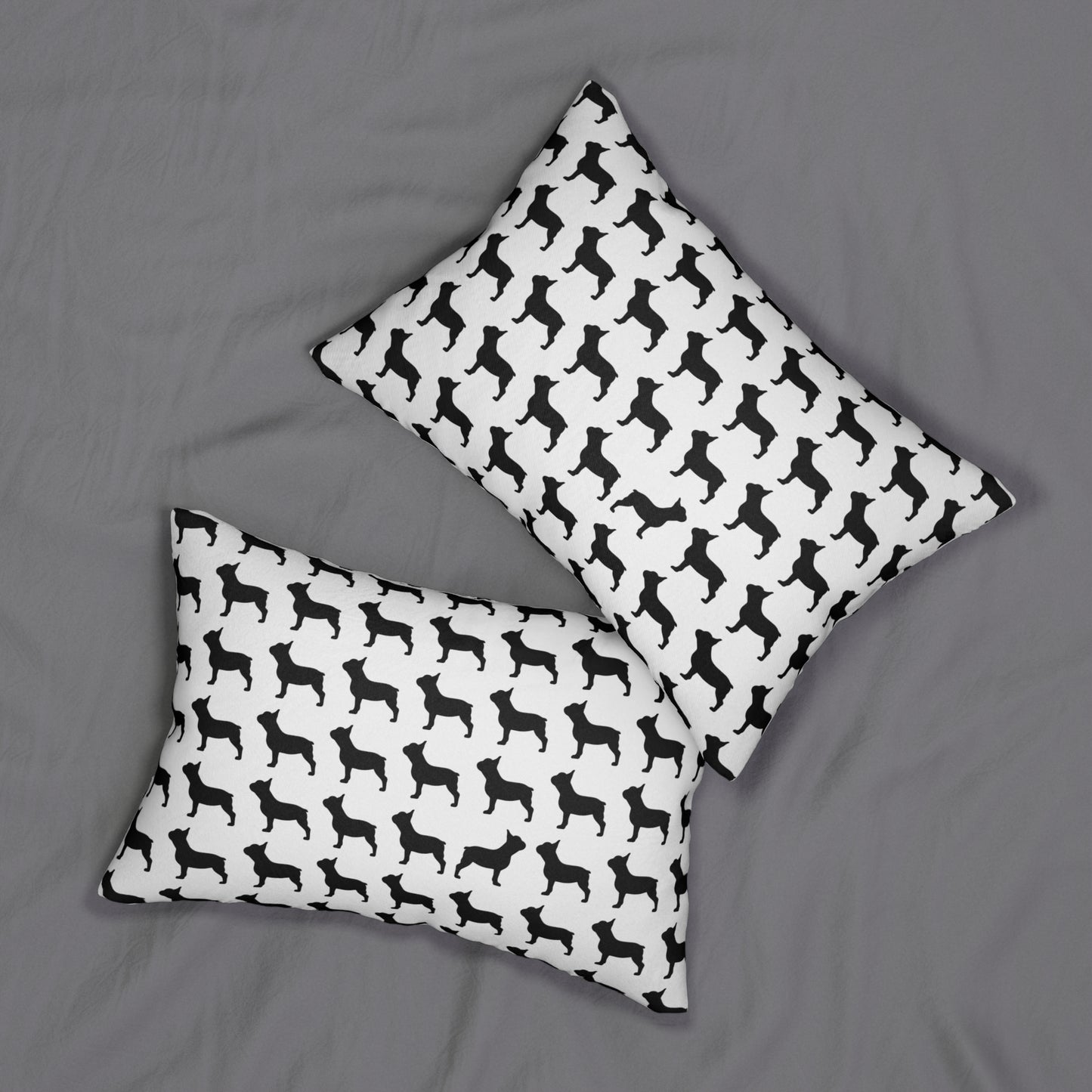 Black & White - French Bulldog Lumbar Pillow