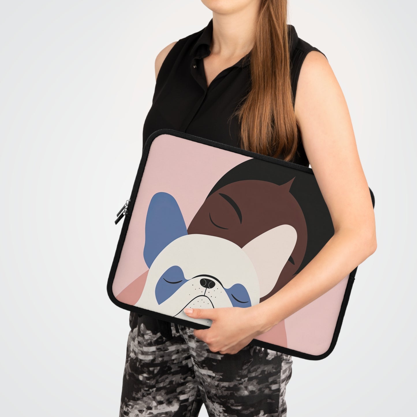 Frenchie Embrace - Laptop Sleeve