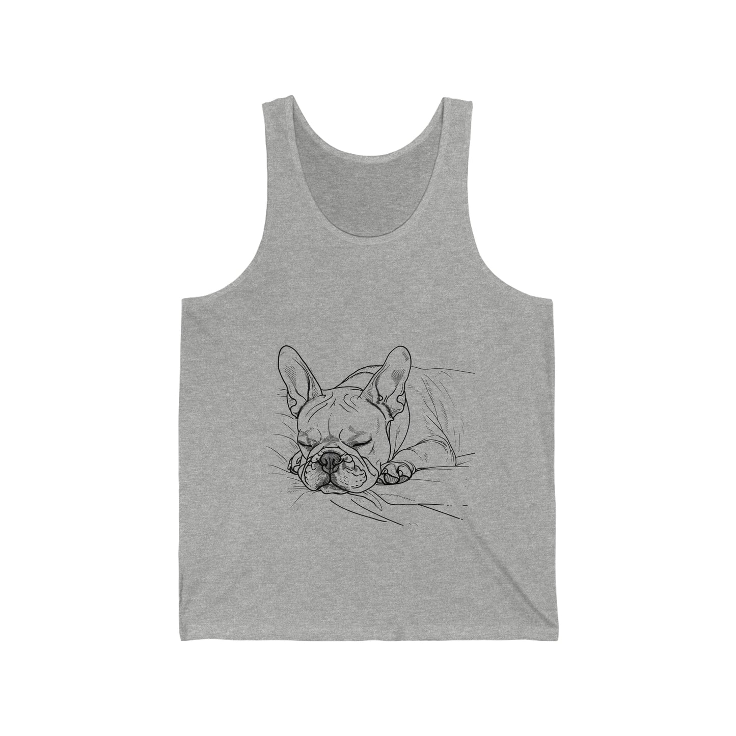 Frenchie Line-Art Tank Top