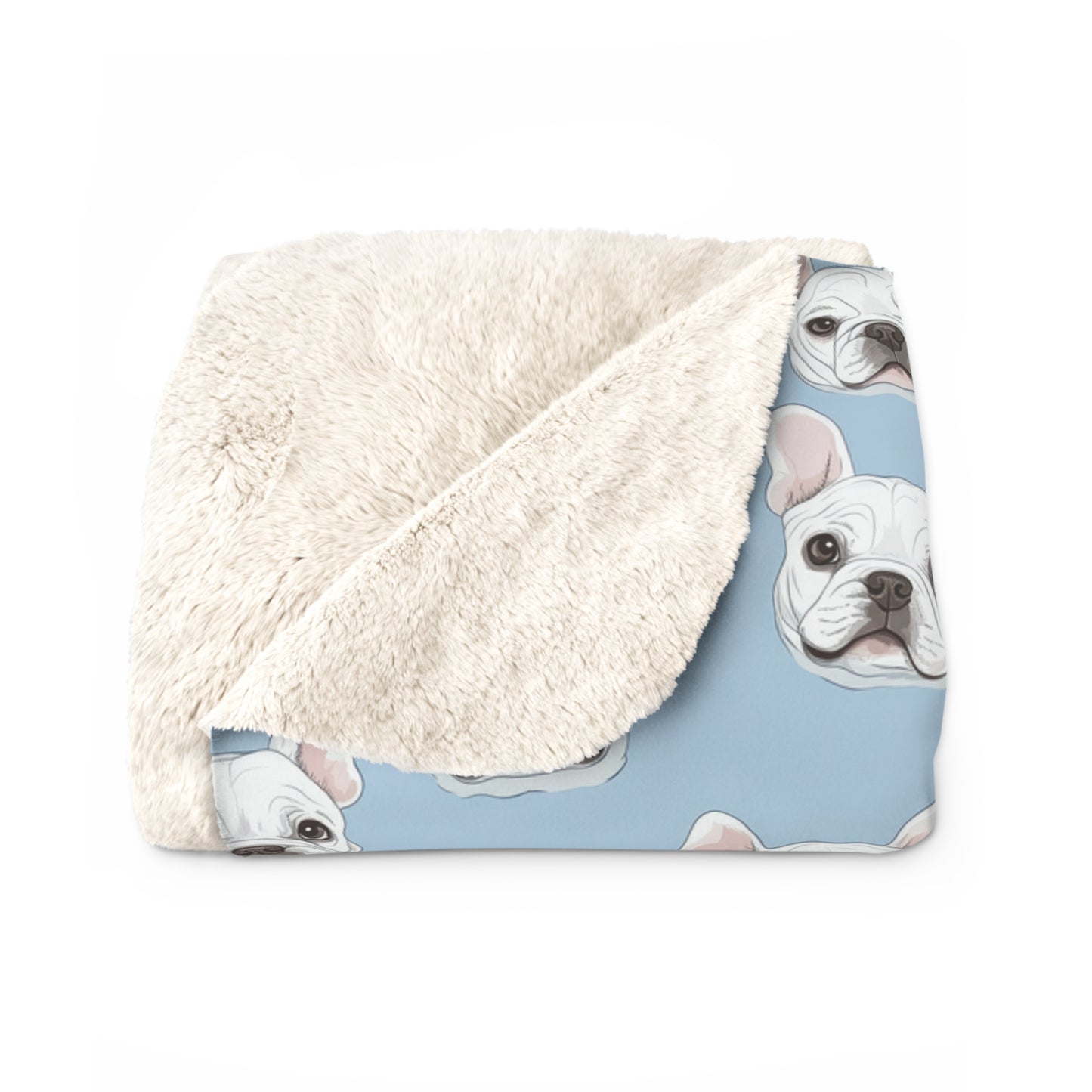 Blanket Blue Pattern Sherpa Fleece Blanket