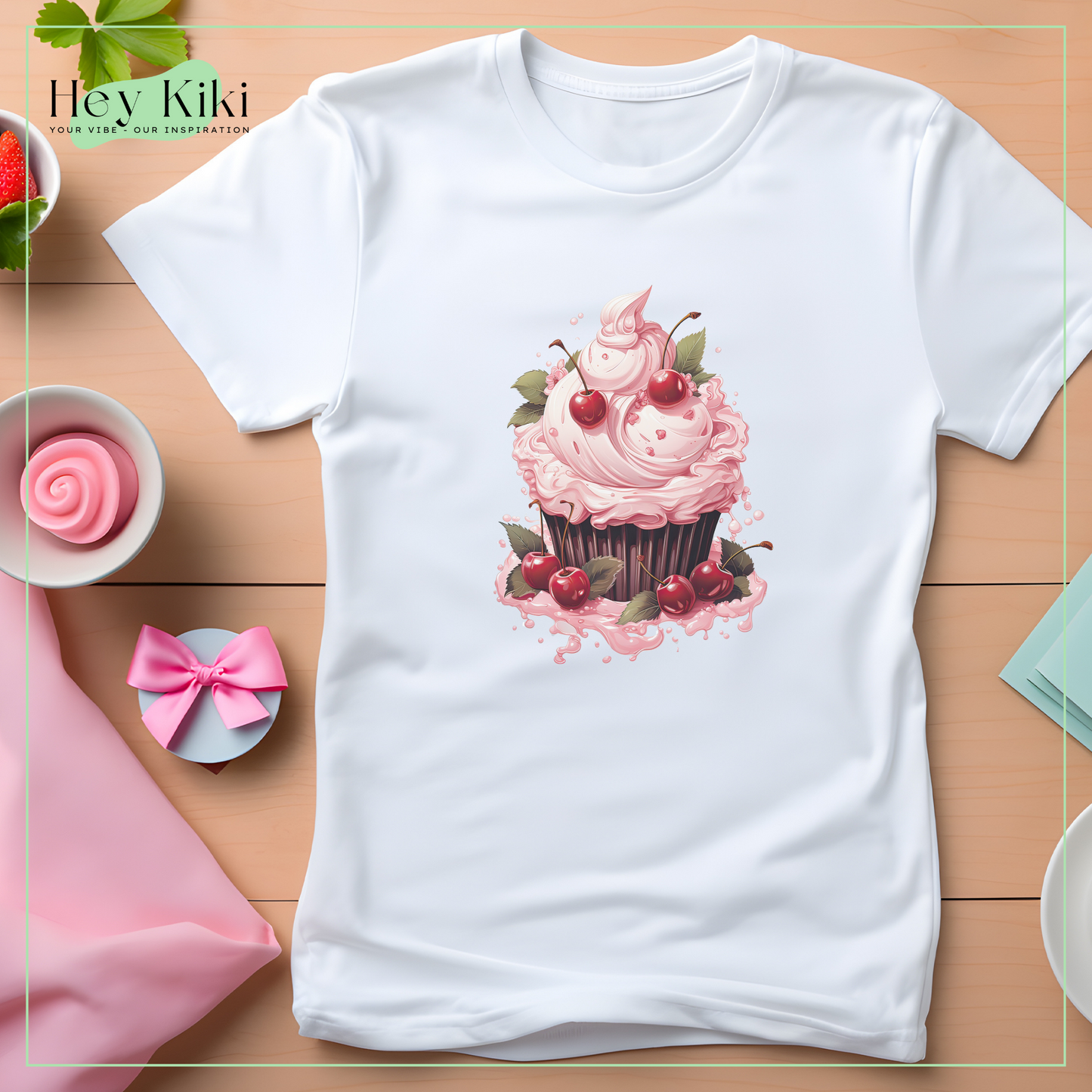 Sweet Surprise: Cherry Cupcake Tee