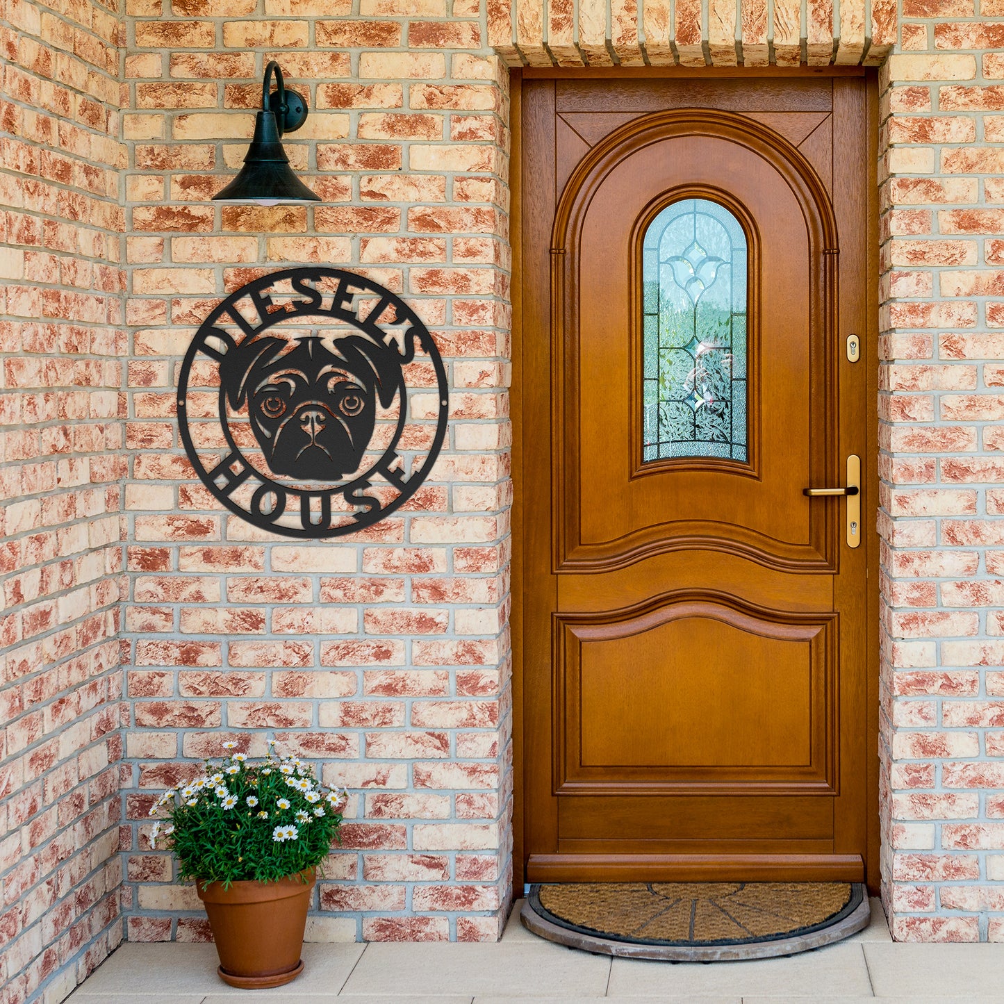 DOG'S HOUSE - PERSONALIZED METAL WALL SIGN