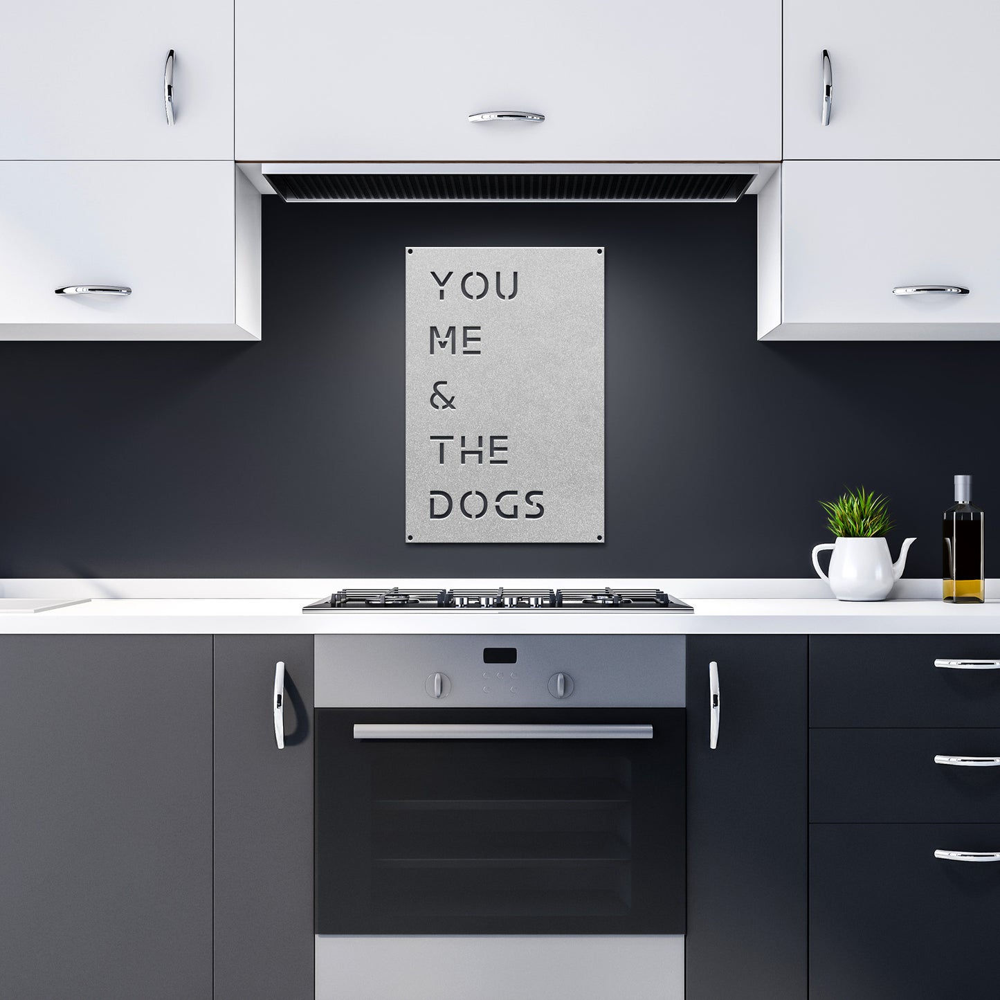 Metal Wall Sign - You, Me & The Dogs